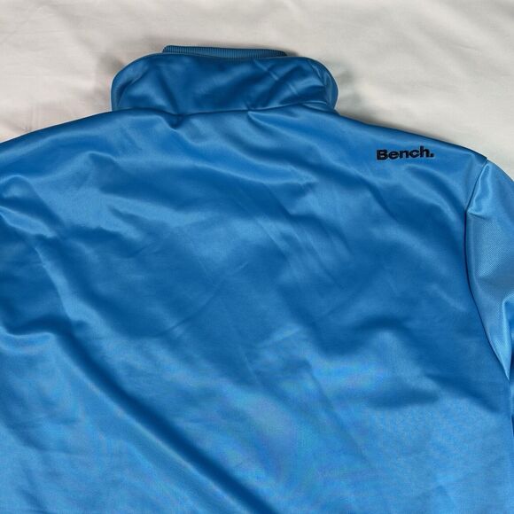 Bench Blue Men Large Athletic Zip Up Jacket Streetwear Sweatshirt EUC - Picture 7 of 7